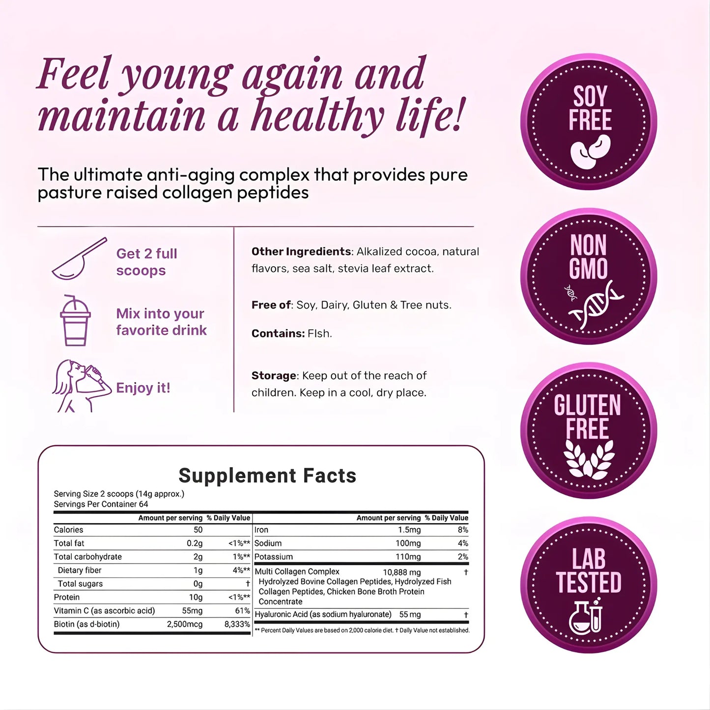 5-in-1 Multi Collagen Peptide Powder